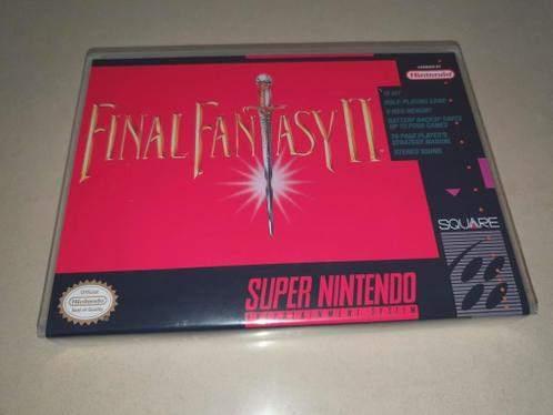 Final Fantasy II (IV) SNES Game Case, Spelcomputers en Games, Games | Nintendo Super NES, Verzenden, 1 speler, Zo goed als nieuw