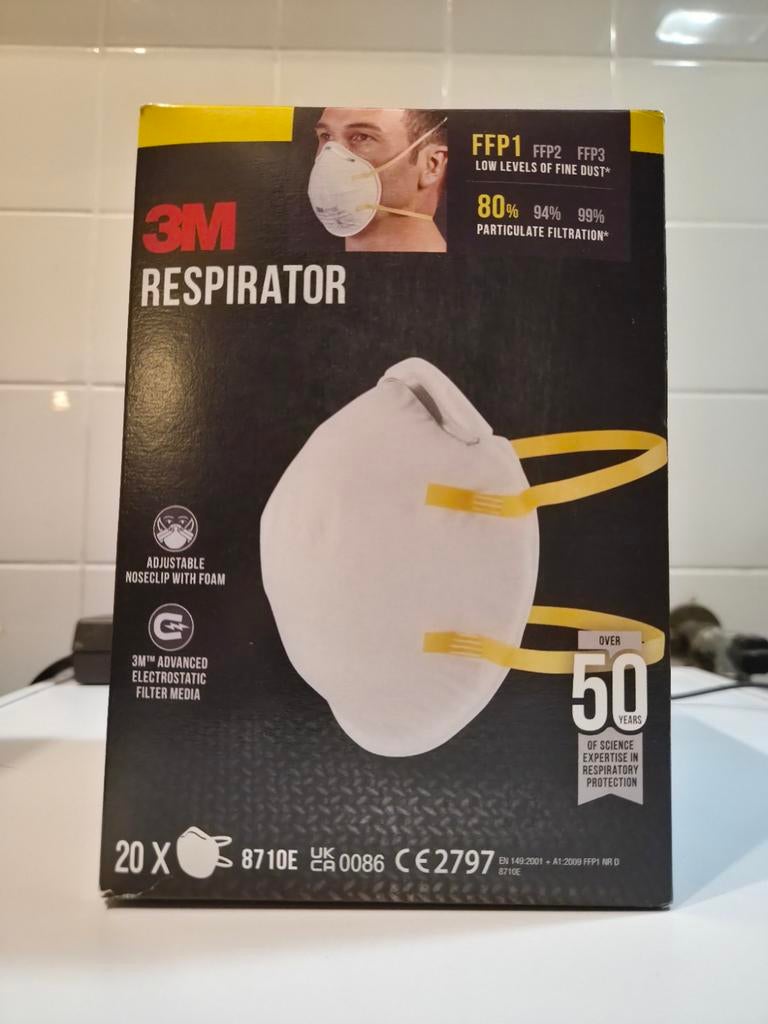 3M Respirator FFP1 Stofmaskers - Nieuw (20 stuks), Ophalen of Verzenden, Nieuw, Stofmaskers