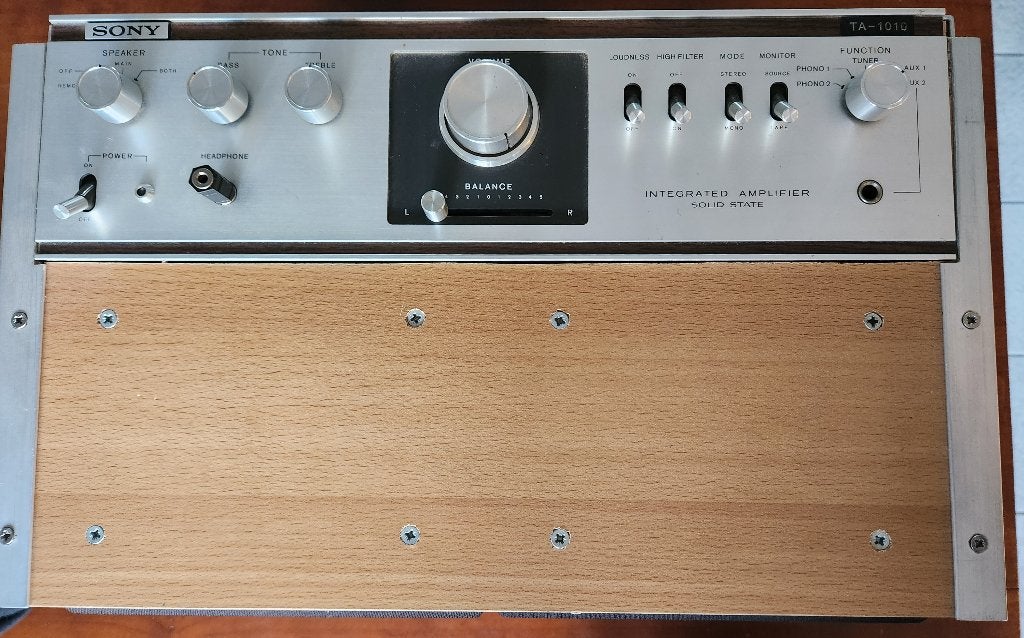 Te koop: geluidsinstallatie met Sony TA-1010 versterker, Ophalen, Gebruikt, Sony, Minder dan 60 watt