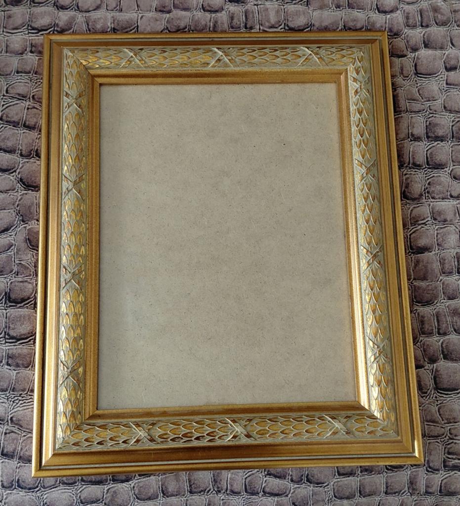 Aparte Gouden uitgewerkte houten schilderijlijst lijst, Minder dan 50 cm, Ophalen of Verzenden, Zo goed als nieuw, Minder dan 50 cm