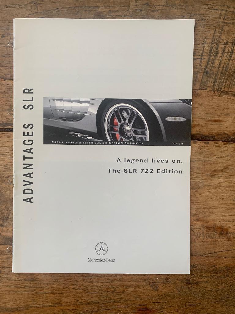 Productinformatiebrochure Mercedes-Benz McLaren SLR 722 2006, Boeken, Nieuw, Mercedes-Benz, Mercedes, Ophalen of Verzenden