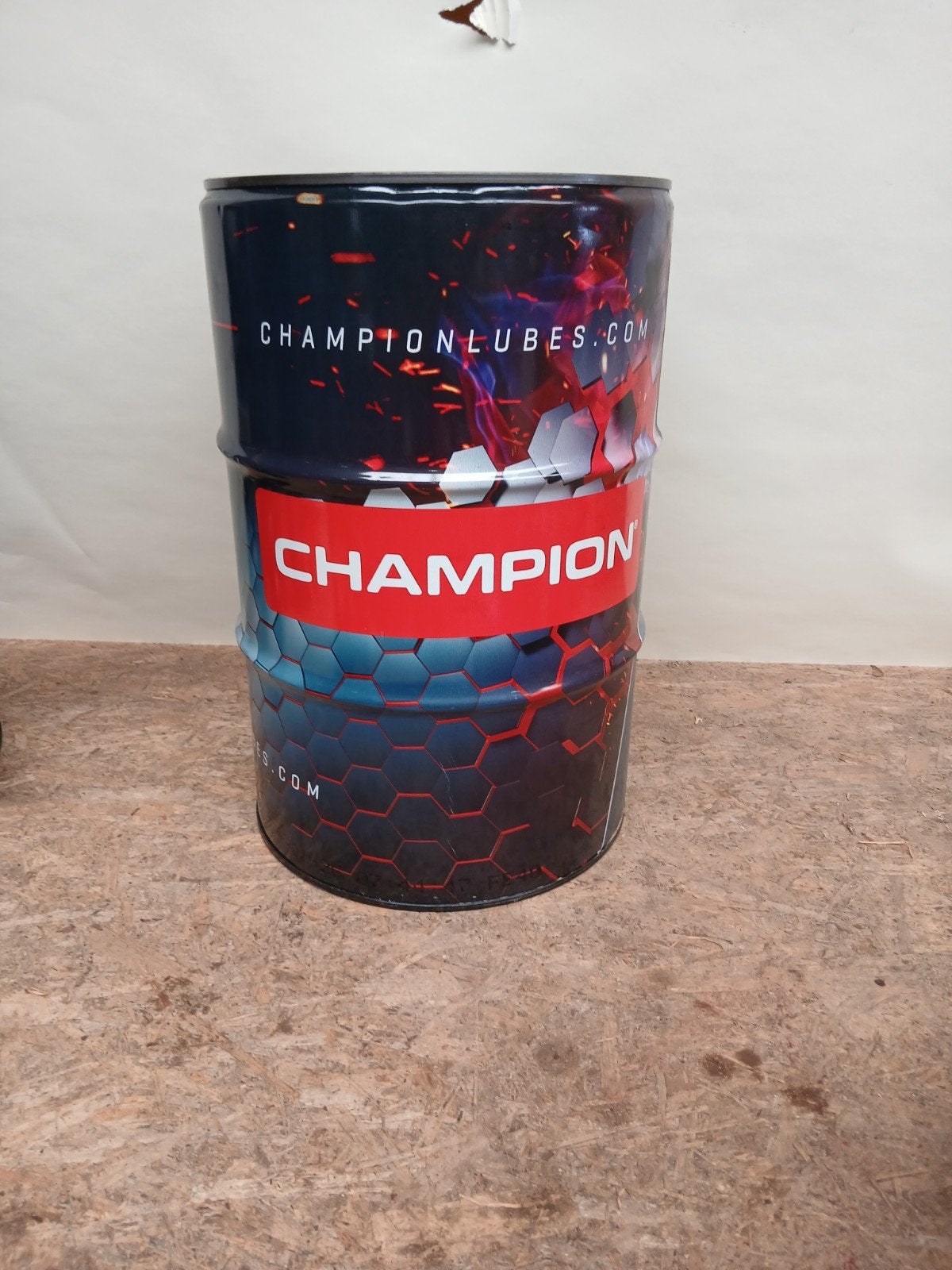 Champion Lube olievat 60L - 58cm hoog, 37cm diameter, Gebruikt, Onbekend, Onbekend, Ophalen