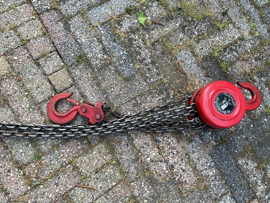 Kettingtakel, Ophalen, Gebruikt, Handmatig