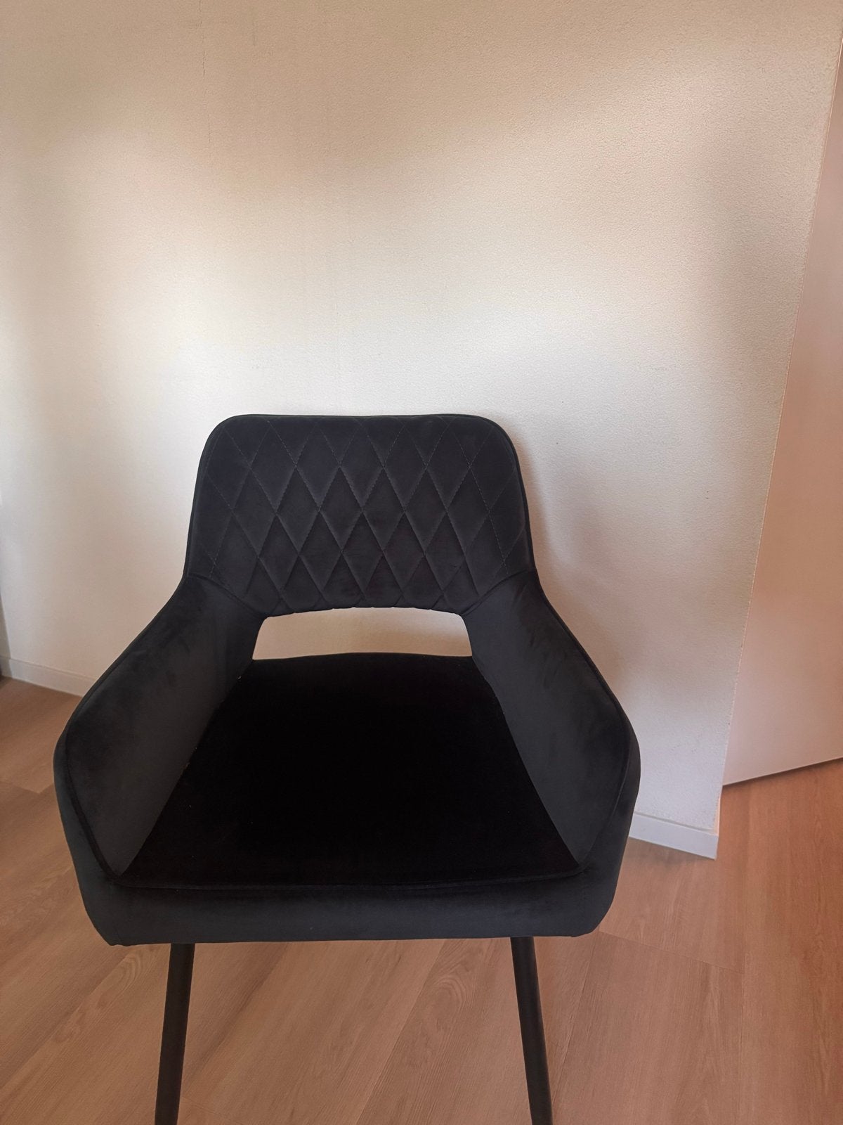 4x Bronx 71 velvet blauwe eet tafel stoelen - Goede staat, Huis en Inrichting, Stoelen, Ophalen, Gebruikt, Blauw, Vier