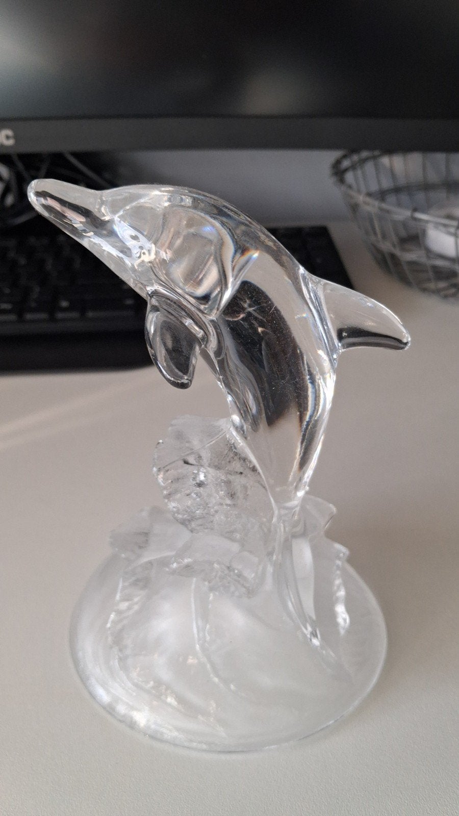 Mooi GLAZEN BEELD van DOLFIJN, Ophalen of Verzenden, Nieuw, Glas