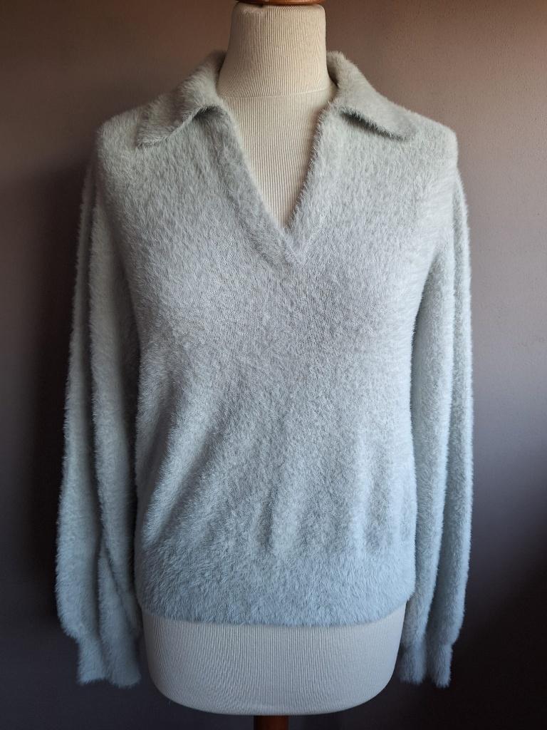 Nieuwe lichtgrijze zachte fluffy stretch trui YAYA, maat S, Kleding | Dames, Nieuw, Ophalen of Verzenden, Yaya, Maat 36 (S)