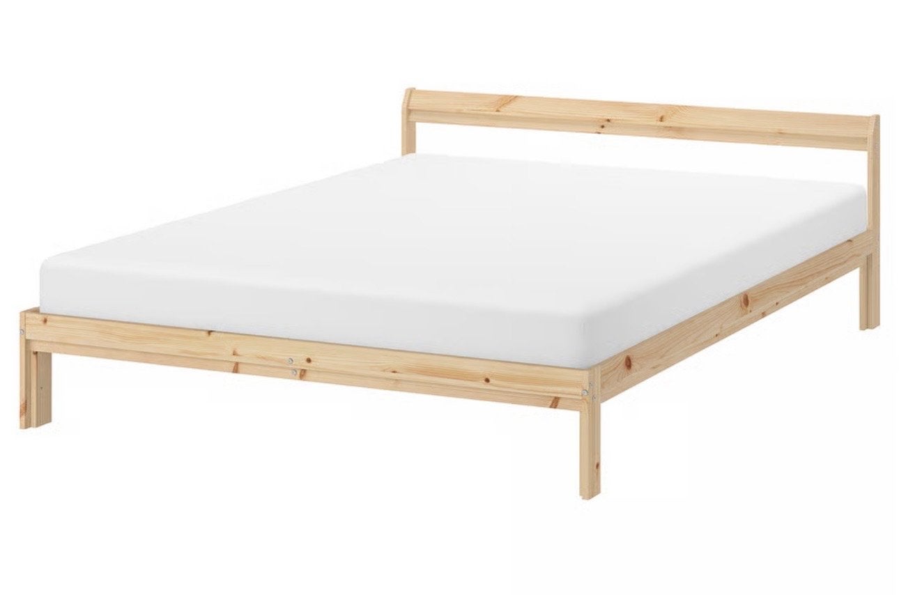 IKEA NEIDEN Bedframe, grenen, 140x200 cm, Ophalen, Overige kleuren, Tweepersoons, 140 cm