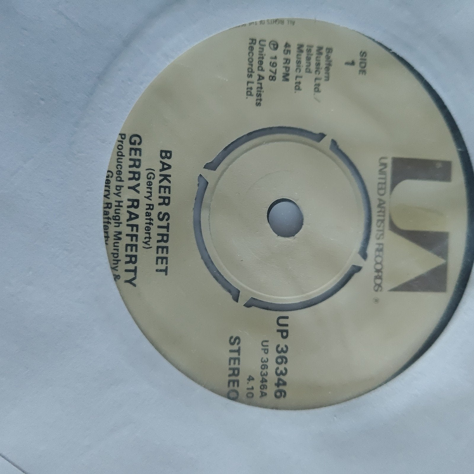 Gerry Rafferty - Baker Street (Vinyl Single, 1978), Cd's en Dvd's, Vinyl Singles, Gebruikt, 7 inch, Ophalen of Verzenden, Pop