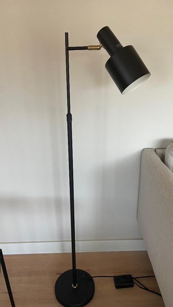 KARWEI Vloerlamp Nordin - zwart, Ophalen, Zo goed als nieuw, Metaal, 150 tot 200 cm