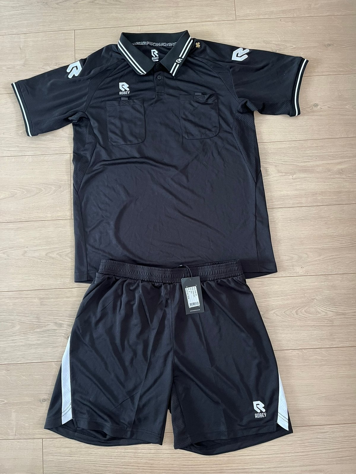 Robey scheidsrechter referee tenue maat XL *NIEUW*, Zwart, Ophalen of Verzenden, Voetbal, Maat 56/58 (XL)