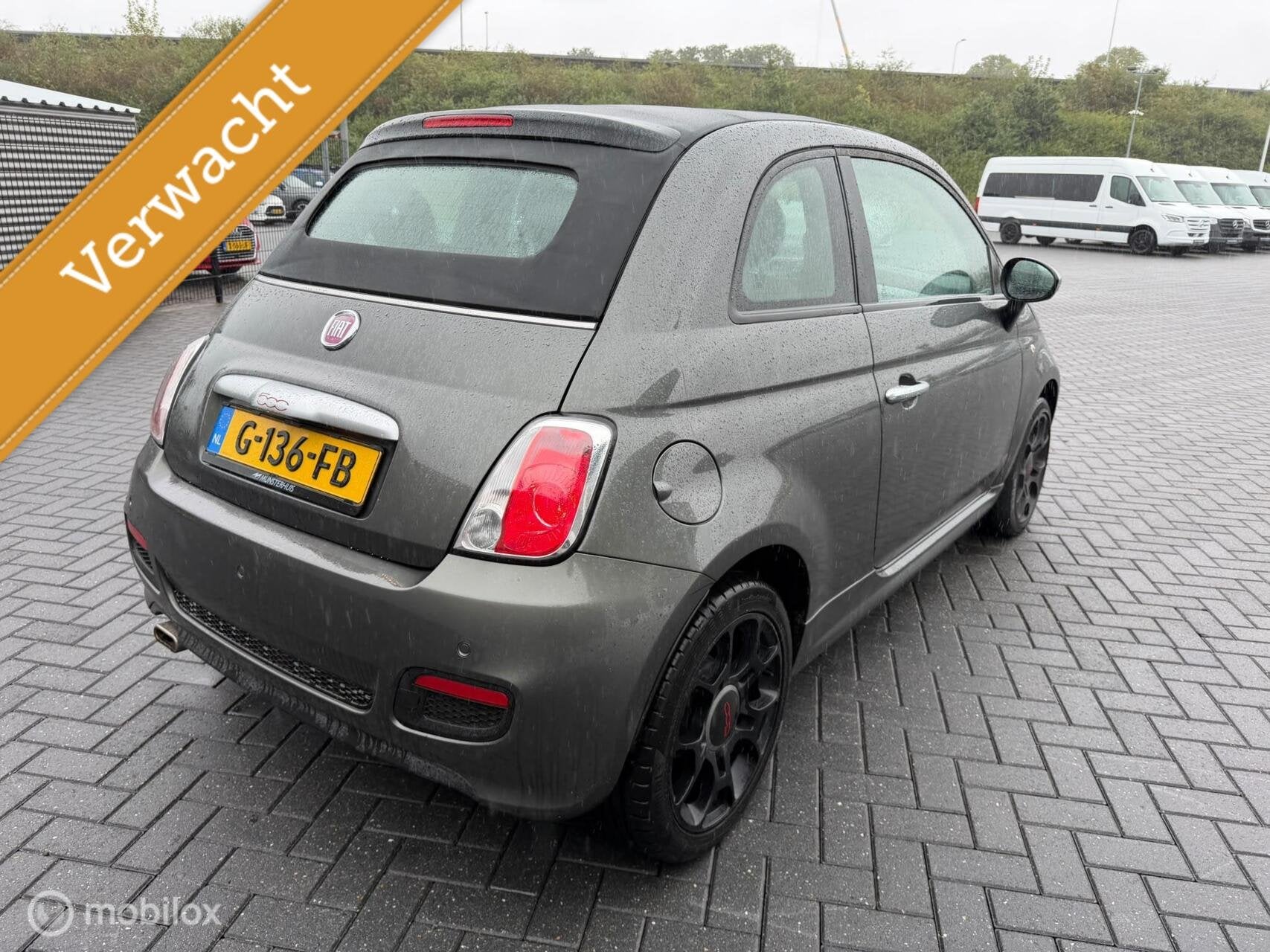 Fiat 500C Sport 1.2|DEALER ONDERHOUDEN|SPORT|PDC|AIRCO|, Auto's, Gebruikt, 4 cilinders, Cabriolet, Bedrijf