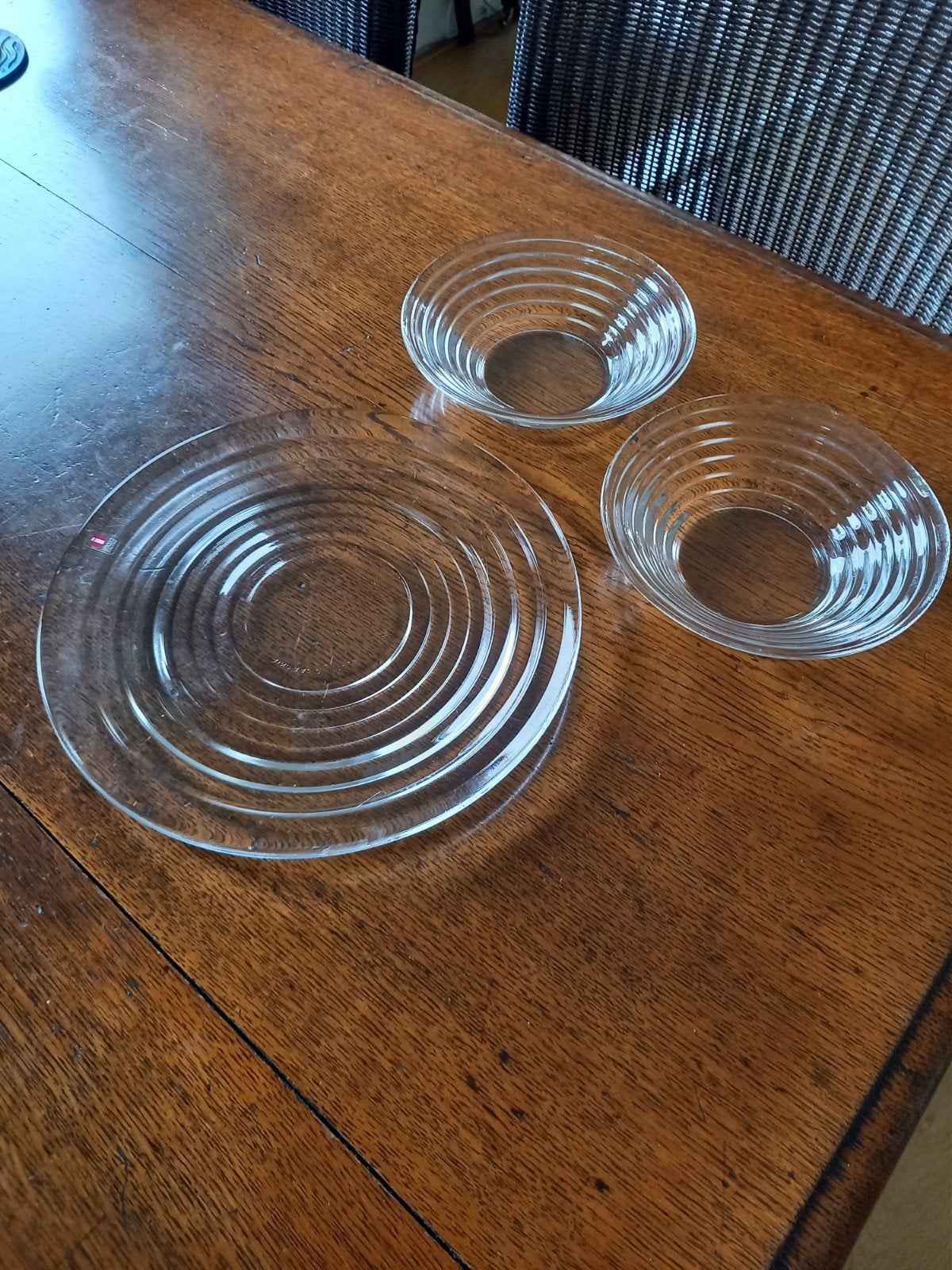 Iittala schaaltjes en presenteer schaal/bord, Schaal, Rond, Ophalen of Verzenden, Glas