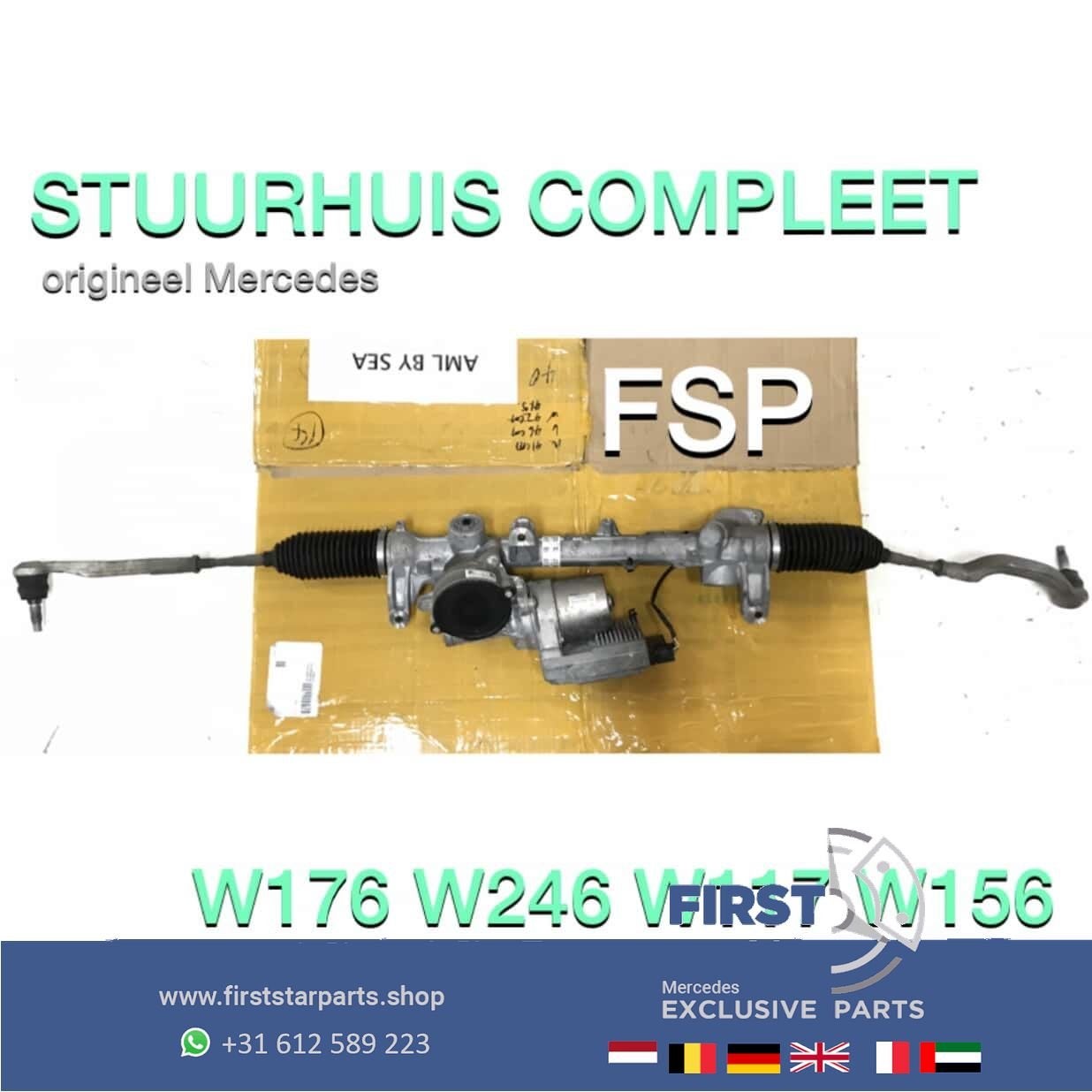 A2464604901 Stuurhuis COMPLEET Mercedes W176 A W246 B W117 C, Gebruikt, -, Ophalen of Verzenden, -