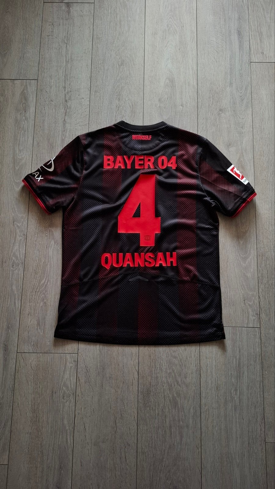 Bayer 04 Leverkusen 25/26 (thuis-tenue) + Quansah #4, Maat L, Ophalen of Verzenden, Nieuw, Shirt