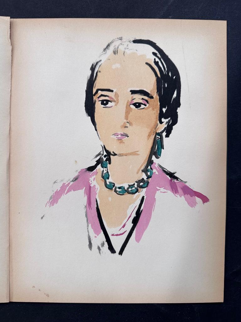 Kees van Dongen pochoir 1925, Ophalen of Verzenden