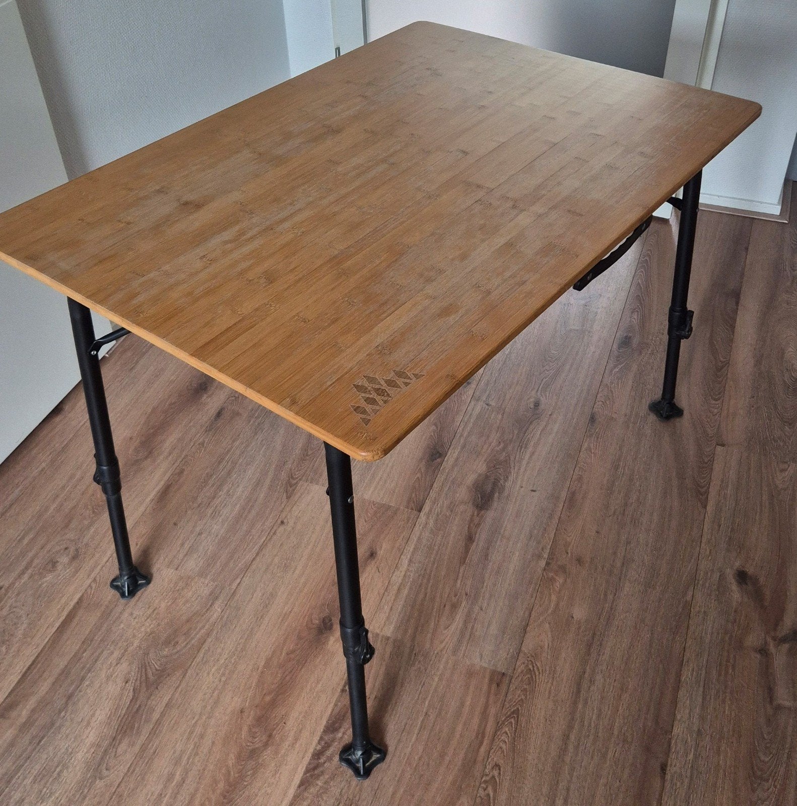 Obelink Bamboo Stabiel 100 campingtafel 100x70 cm, Ophalen, Gebruikt, Campingtafel