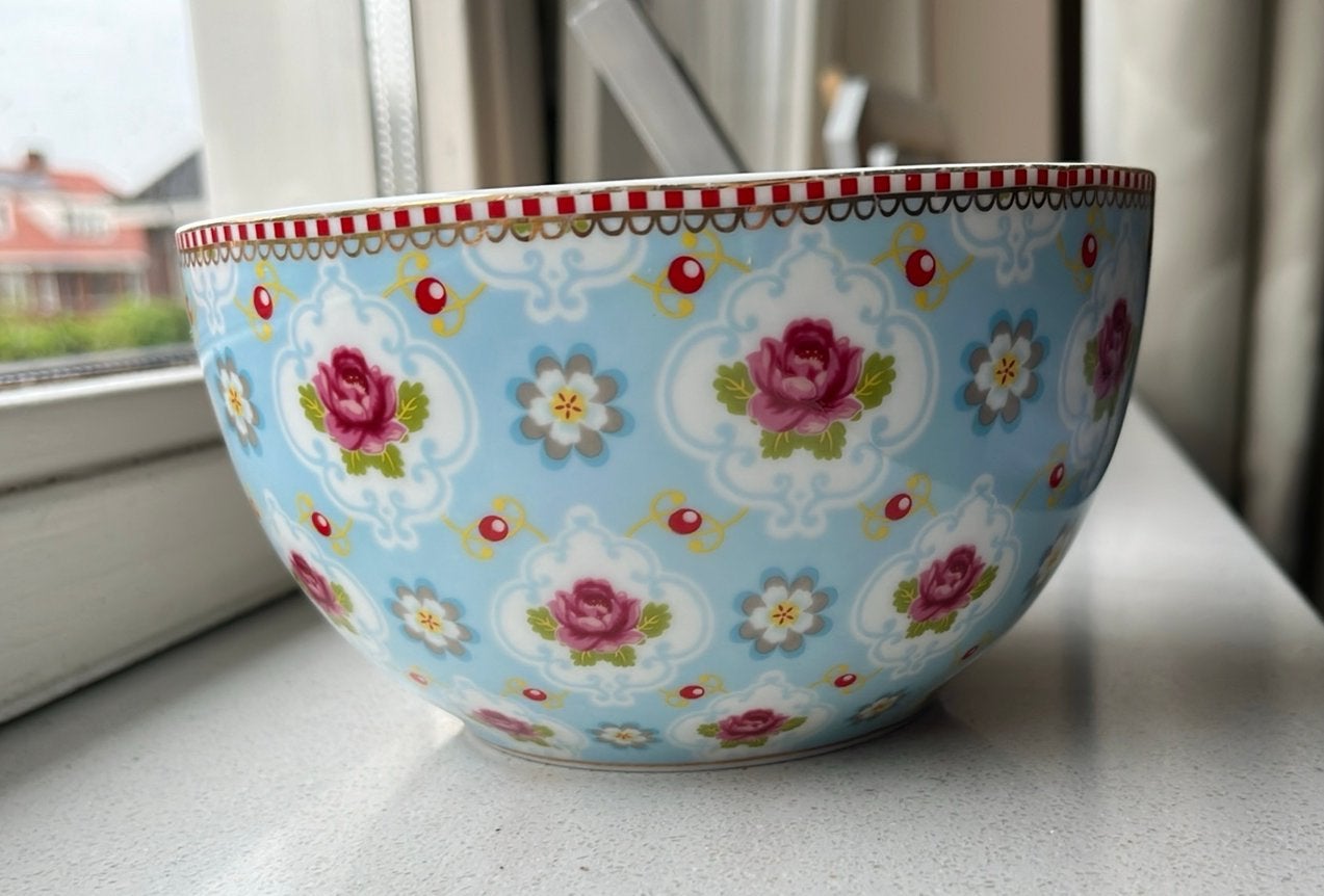Pip Studio schaal lichtblauw, Ophalen of Verzenden, Zo goed als nieuw, Rechthoekig, Glas