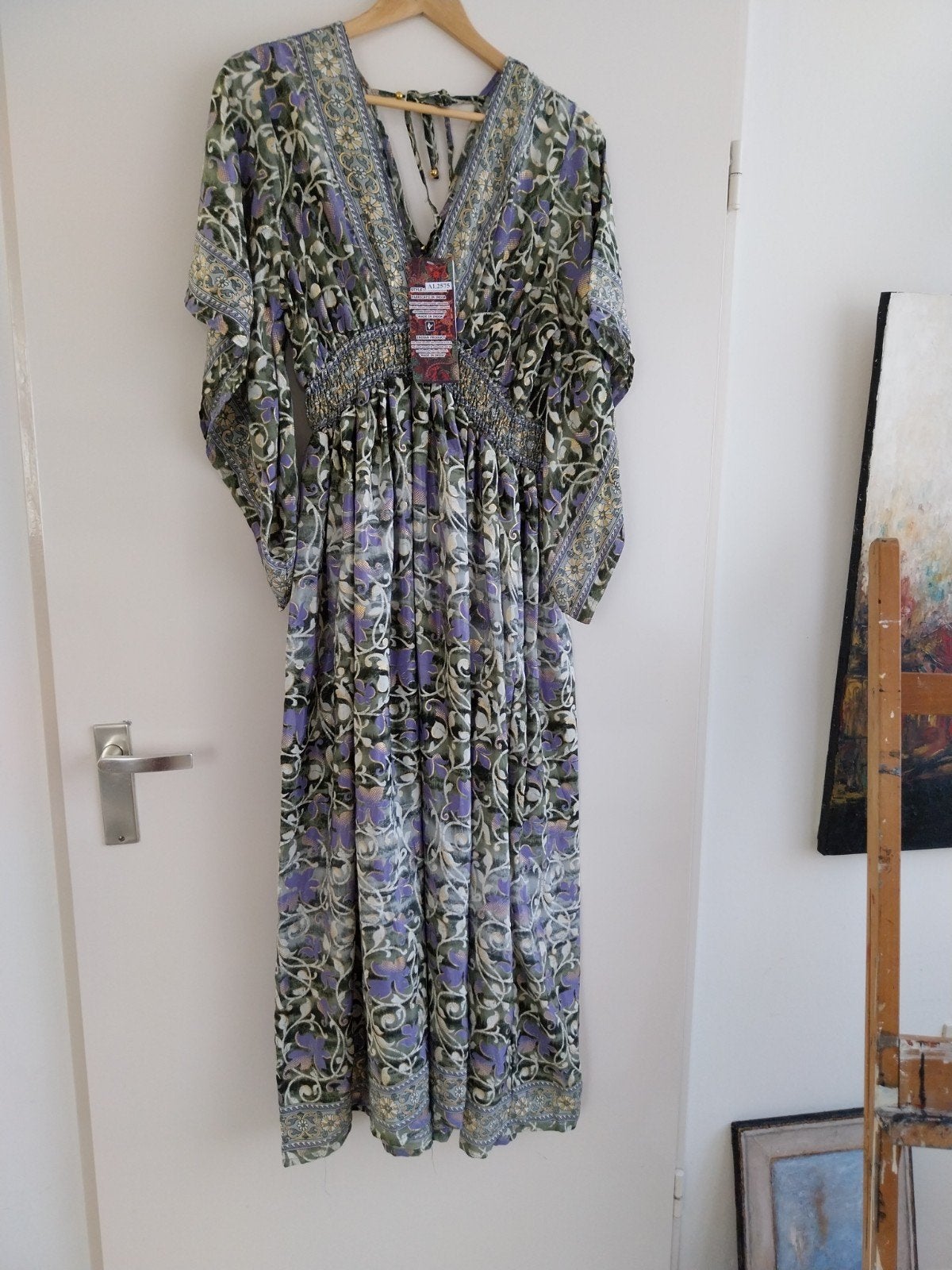 Prachtige Nieuwe Boho Jurk One Size (M/L) - Poly Zijde India, Ophalen of Verzenden