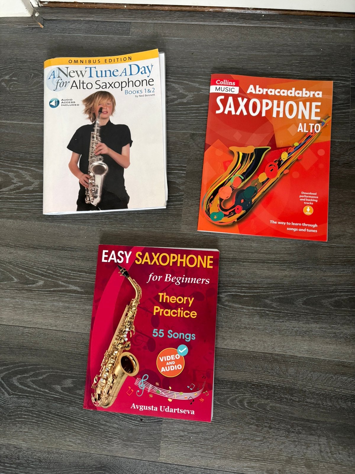 3x Saxofoon Lesboeken Altsax (A New Tune A Day, Abracadabra, Ophalen of Verzenden, Zo goed als nieuw, Instrument