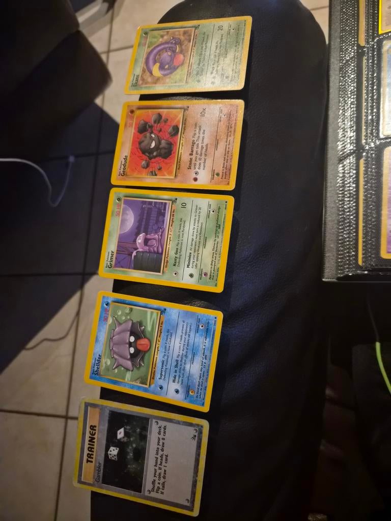 5 fossil kaarten, Ophalen of Verzenden, Gebruikt, Meerdere kaarten, Foil