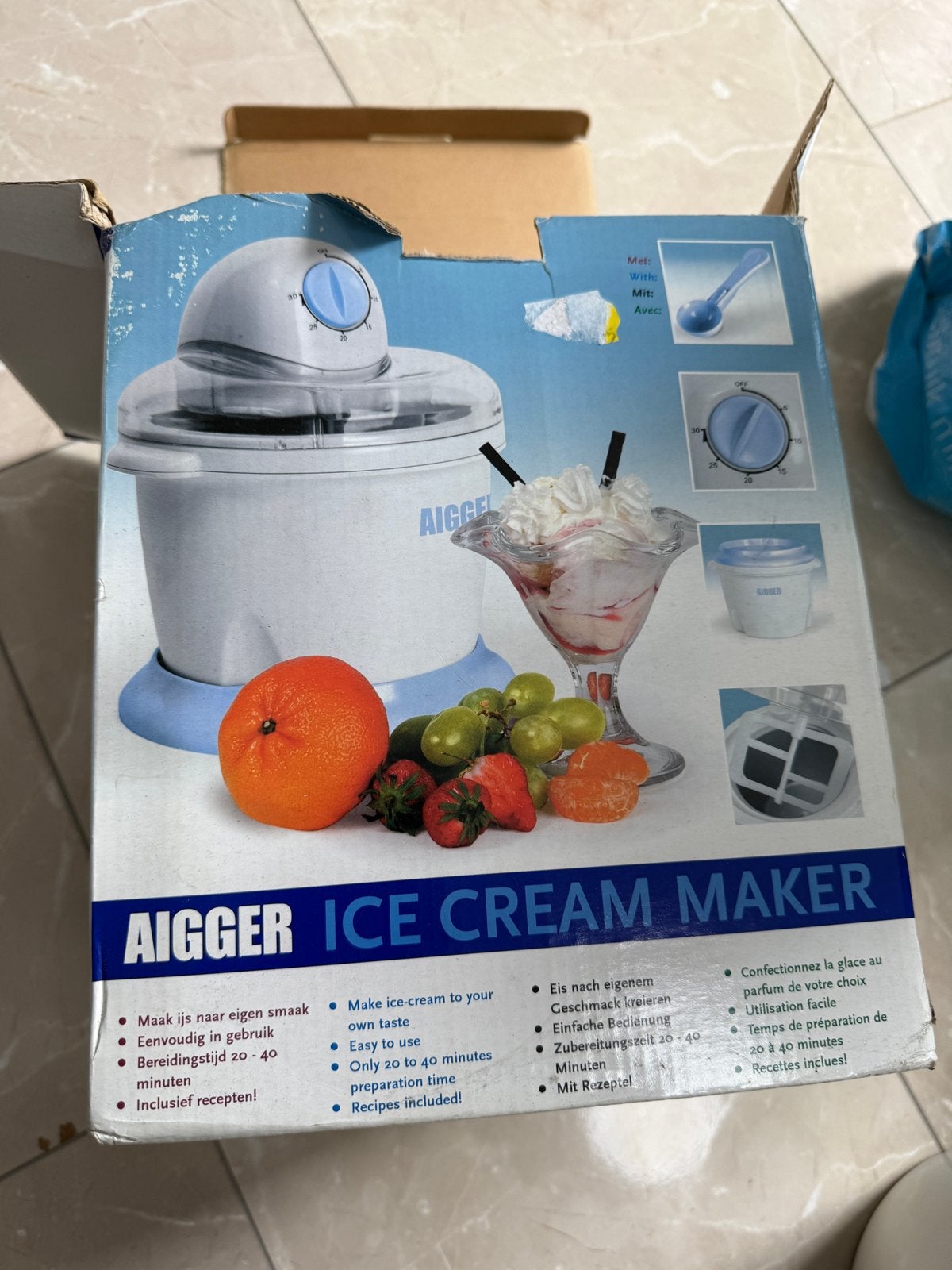 AIGGER IJsmachine -, Ophalen, Gebruikt