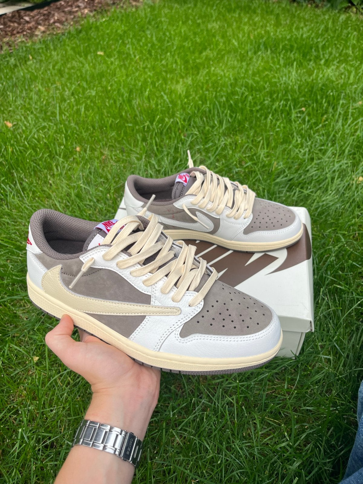 Nike Air Jordan 1 Low Travis Scott Reverse Mocha, Ophalen of Verzenden, Nieuw, Bruin, Sneakers of Gympen