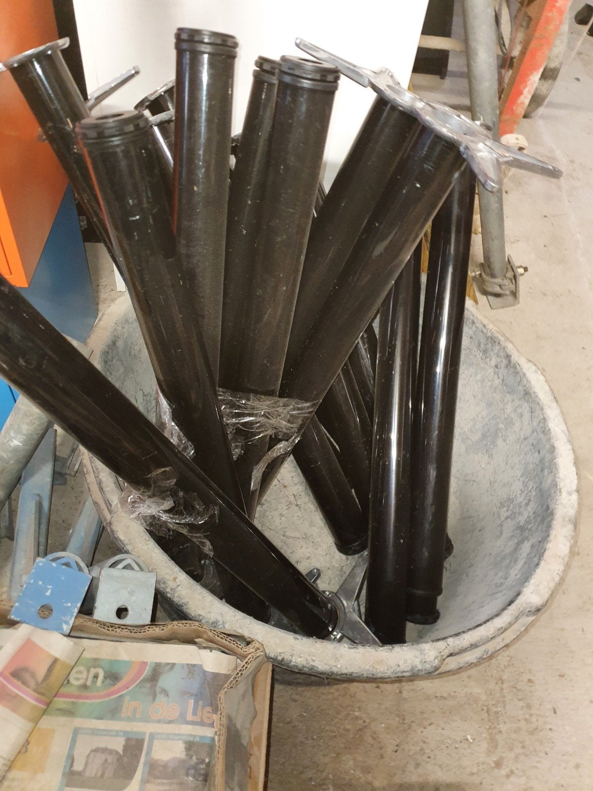 20 Tafelpoten - Zwart, Tafelpoot, Minder dan 50 cm, Gebruikt, 50 tot 100 cm