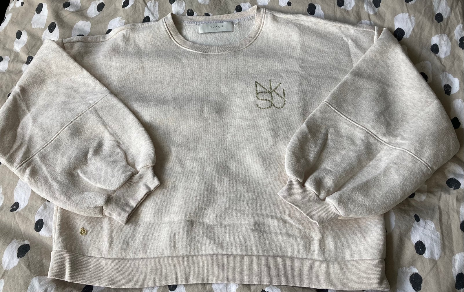 Nukus sweater beige 40 L, Kleding | Dames, Truien en Vesten, Ophalen of Verzenden, Zo goed als nieuw, Maat 42/44 (L), Beige