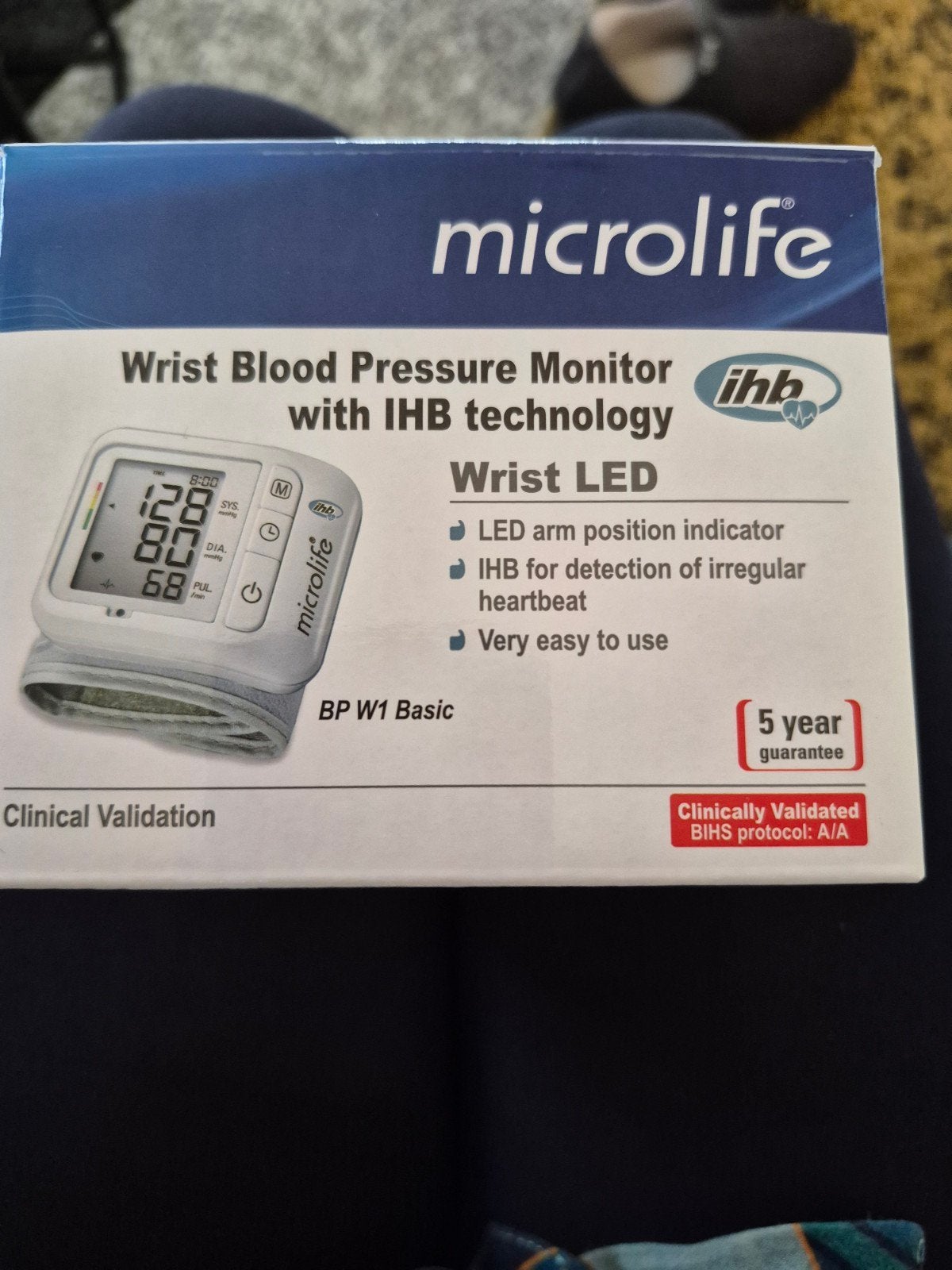 Microlife BP W1 Basic polsbloeddrukmeter, Ophalen of Verzenden, Zo goed als nieuw, Overige typen