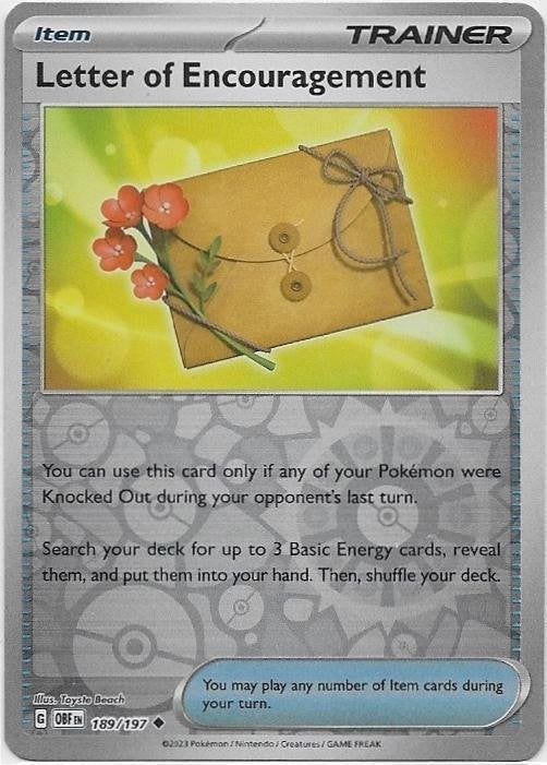 Obsidian Flames,  Letter of Encouragement [reverse] 189/197, Verzenden, Nieuw, Losse kaart