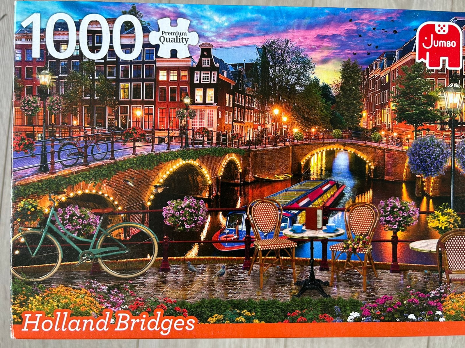 Bruggen van Amsterdam, 1.000 stukjes, Ophalen, 500 t/m 1500 stukjes, Zo goed als nieuw