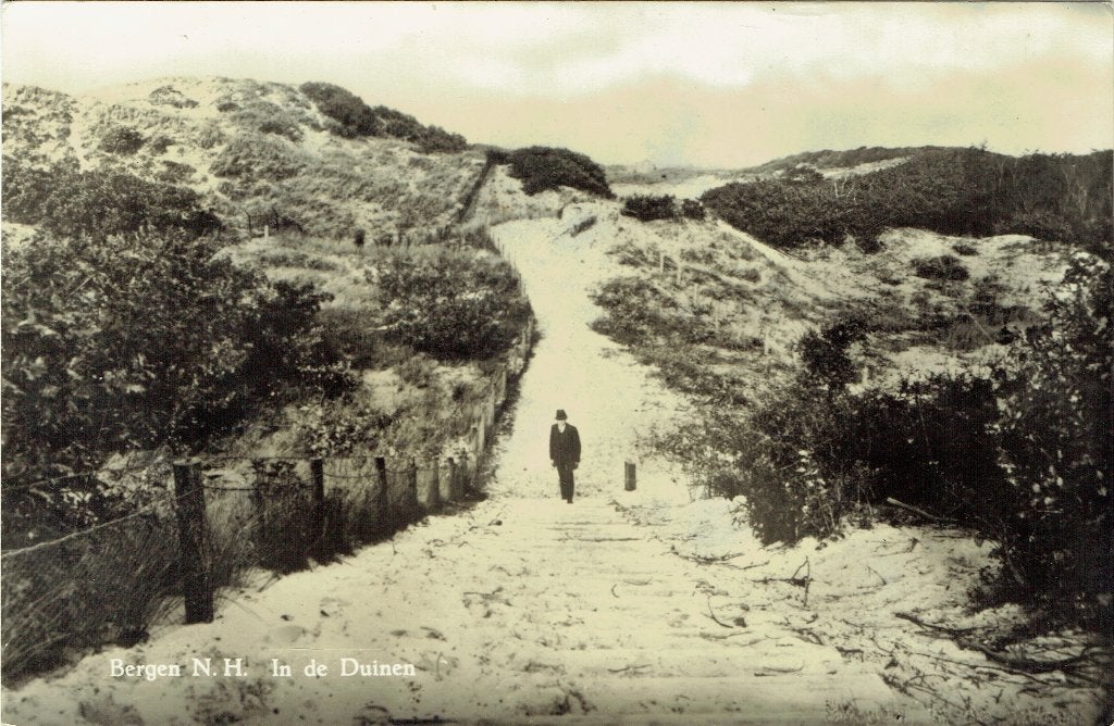 Ansichtkaart Bergen (NH) In de Duinen, Verzenden, 1940 tot 1960, Gelopen, Noord-Holland