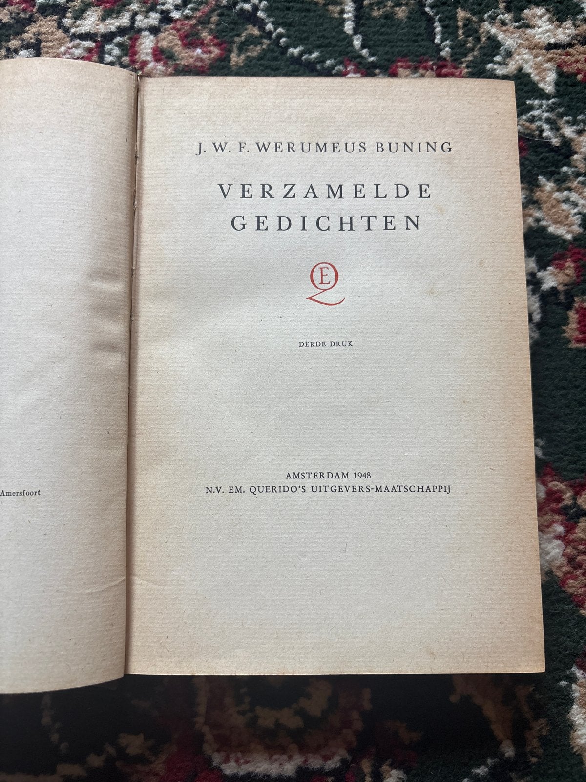 J.W.F. Werumeus Buning - Verzamelde Gedichten (1948), Ophalen of Verzenden, Gelezen, Eén auteur