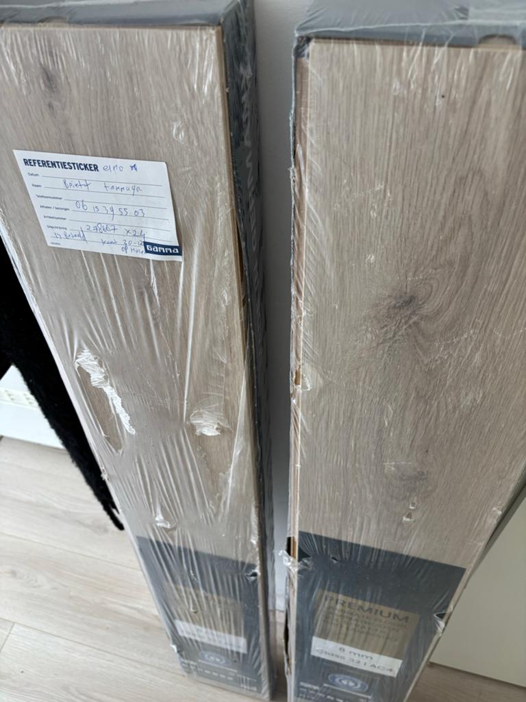 Gamma laminaat 3 pakken + 5 plinten - Nieuw, Doe-het-zelf en Verbouw, Vloerdelen en Plavuizen, Ophalen, Nieuw, Minder dan 5 m²