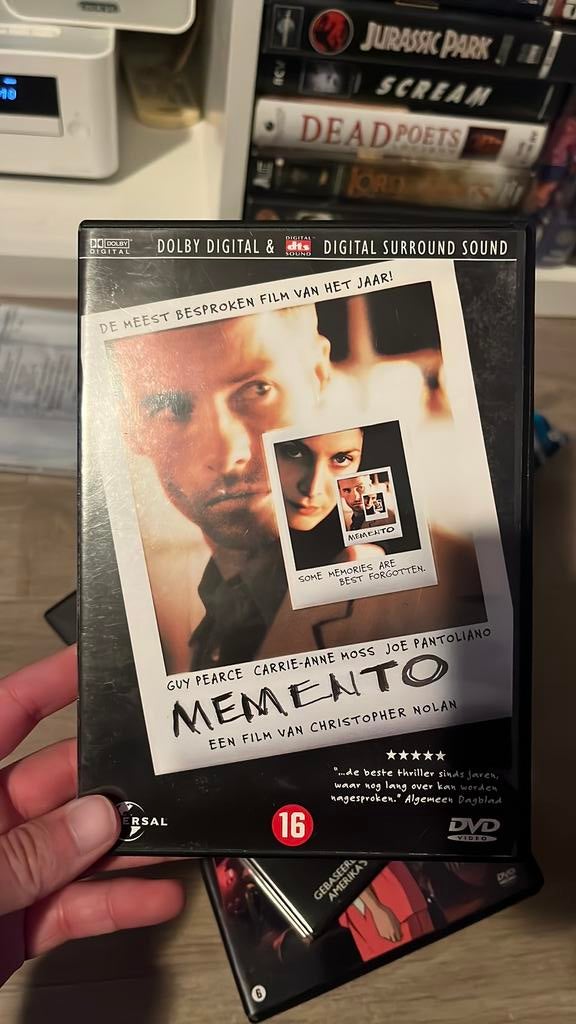 Memento DVD, Alle leeftijden, Ophalen of Verzenden, Zo goed als nieuw