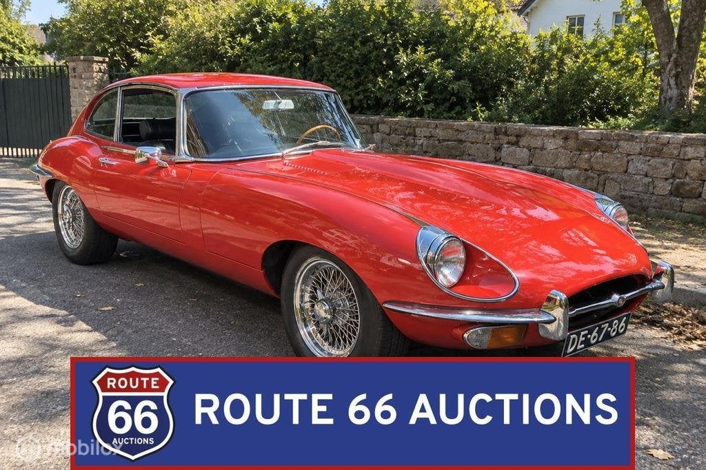 Jaguar E-Type Coupe Series 2 | 1970 | Route 66 Auctions, Overige carrosserieën, Zwart, Bedrijf, Handgeschakeld