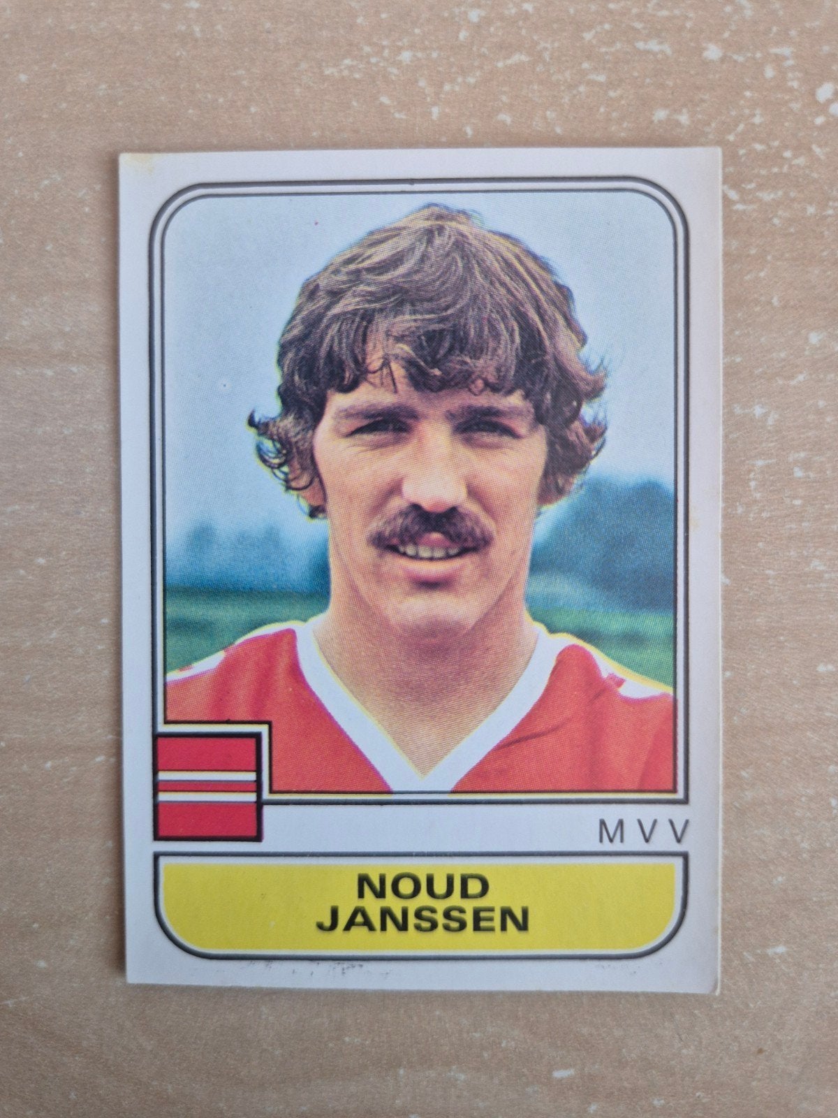 Panini Voetbal 82 Noud Janssen MVV, Ophalen of Verzenden, Zo goed als nieuw, Ajax, Poster, Plaatje of Sticker