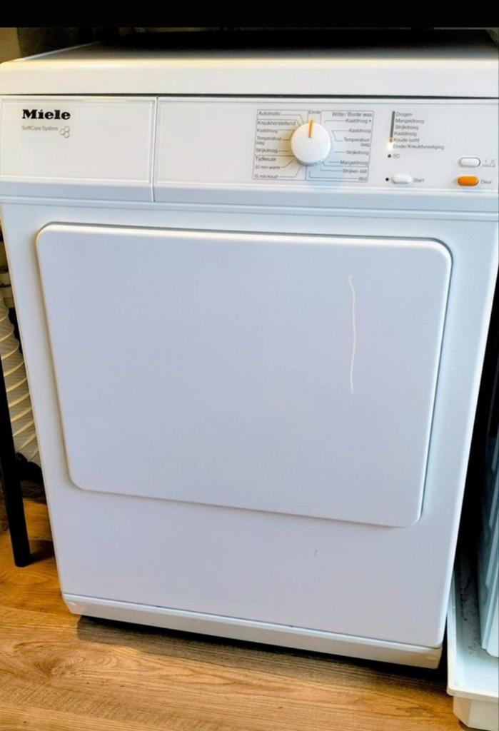 Miele Luchtafvoer droger wasdroger, Witgoed en Apparatuur, Wasdrogers, Luchtafvoer, Voorlader, 6 tot 8 kg, Anti-kreukfase, Wolprogramma