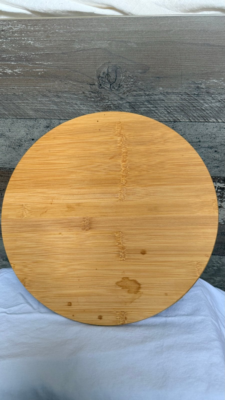 Draaiplateau van bamboe - serveerplank, Ophalen, Gebruikt, Hout, Snij-/serveerplank