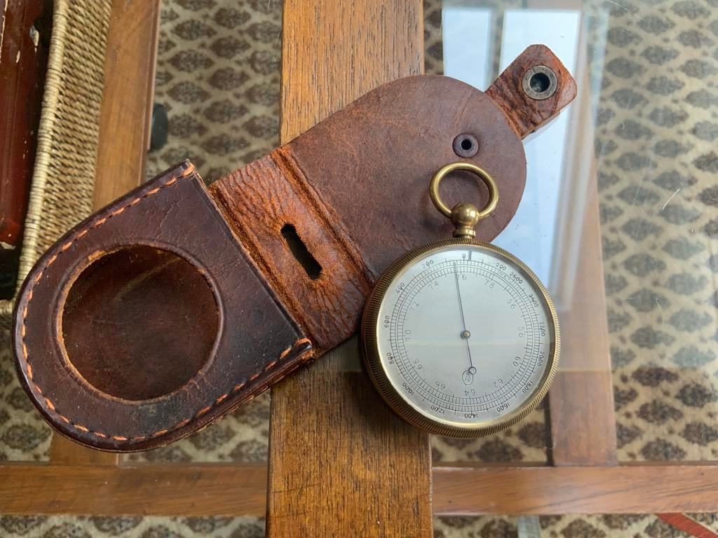 Antieke Zak Barometer Altimeter Weerstation, Ophalen of Verzenden, Zo goed als nieuw