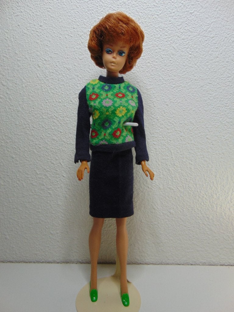 Vintage Barbie Bubblecut Titian rood haar, Ophalen of Verzenden, Gebruikt, Fashion Doll