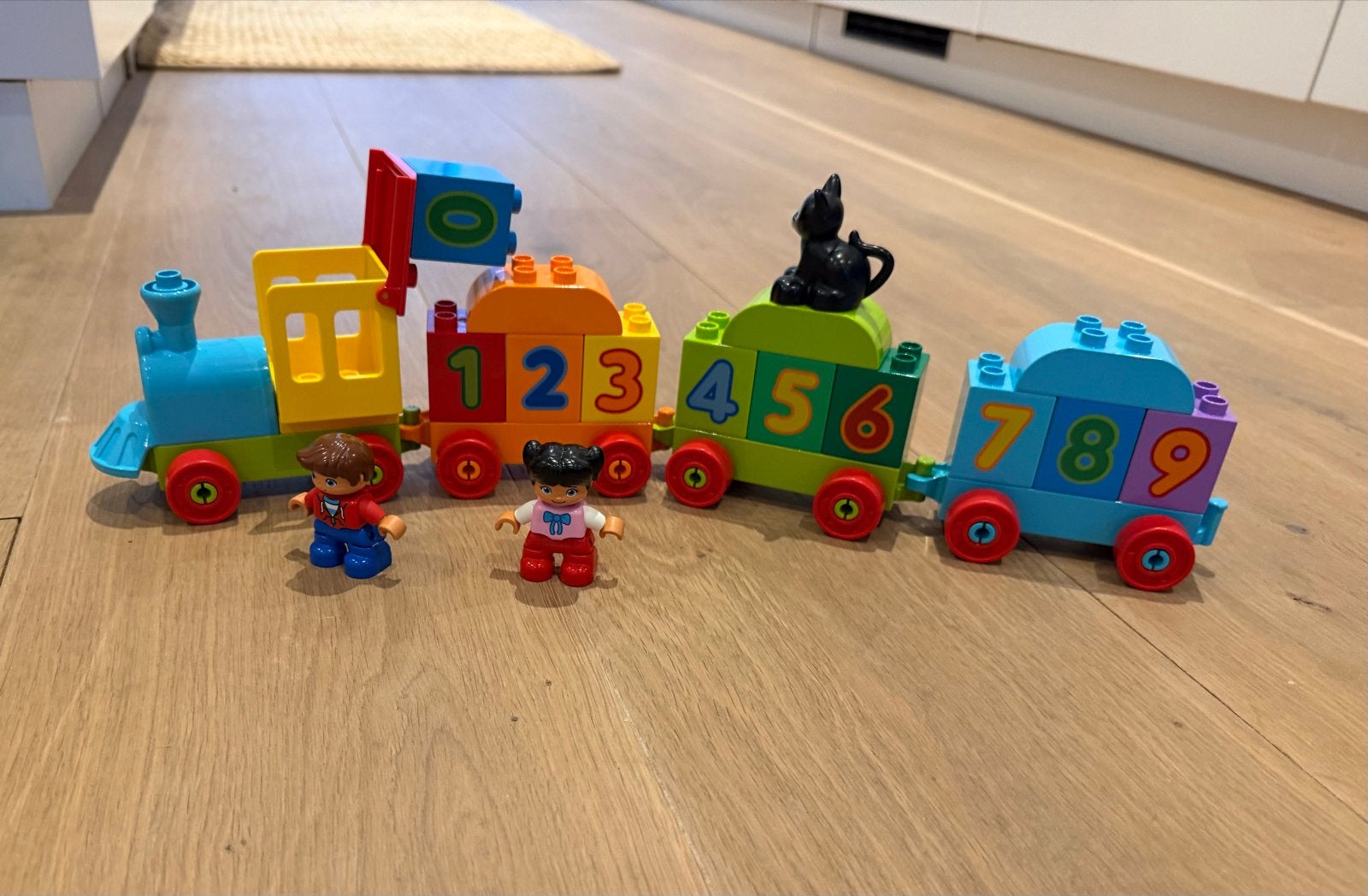 Lego Duplo Nummertrein set, Overige thema's, Ophalen of Verzenden, Zo goed als nieuw, Compleet