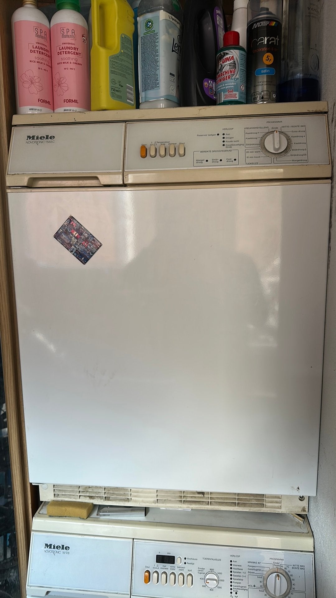 Miele wasdroger, Witgoed en Apparatuur, Wasdrogers, Ophalen, Zo goed als nieuw, Luchtafvoer, 85 tot 90 cm