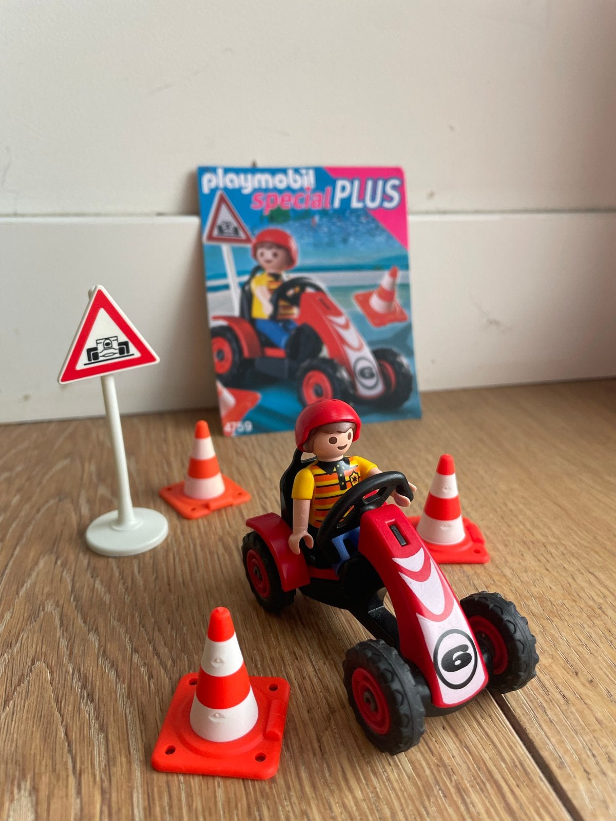 Playmobil Special Plus 4759 Go-Kart Racer met Pylonen, Complete set, Voertuig, Special plus, Ophalen of Verzenden