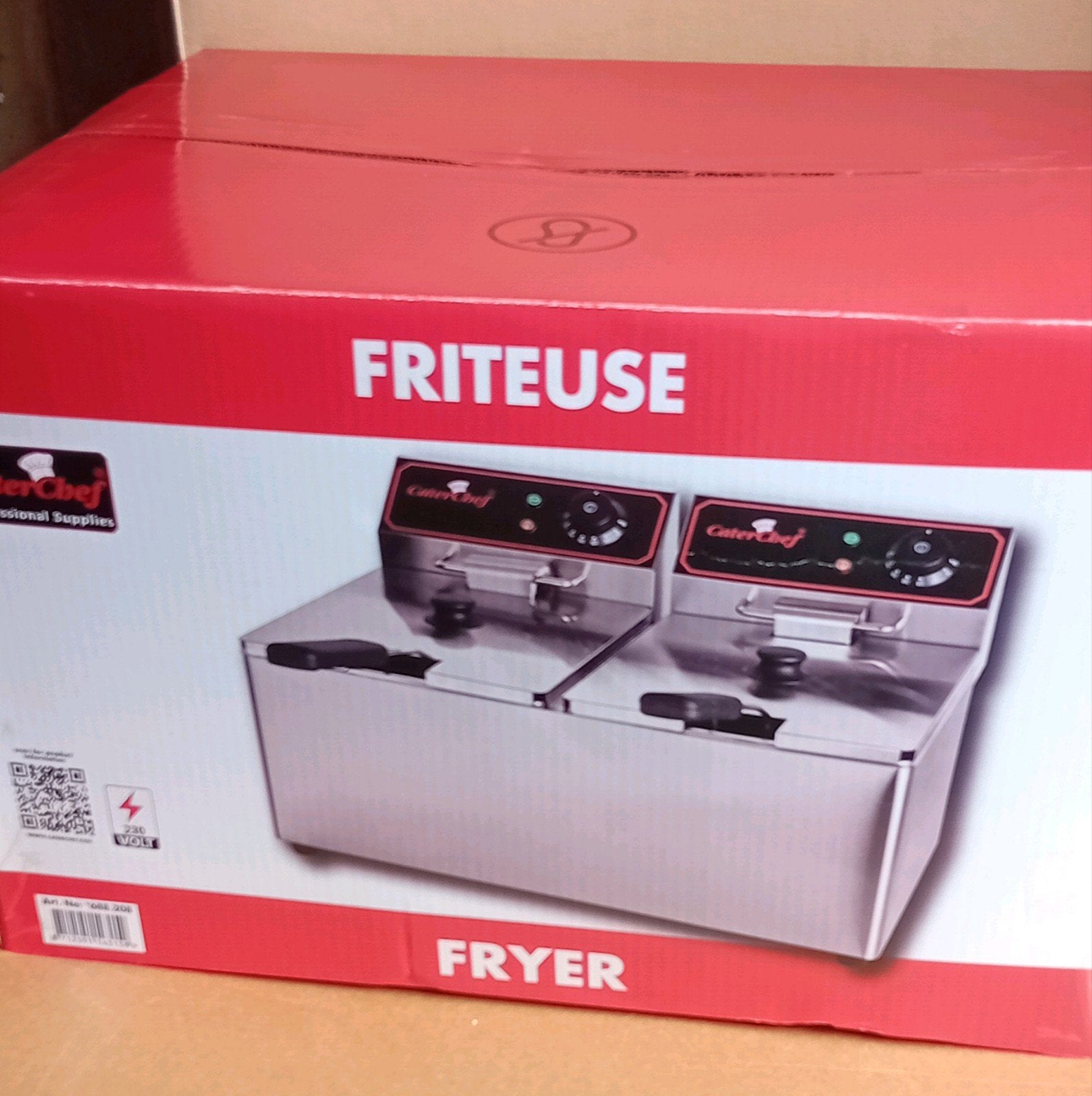 Nieuwe Caterchef duo friteuse model 688.208, 4 liter of meer, Ophalen of Verzenden, Nieuw, Duo-friteuse