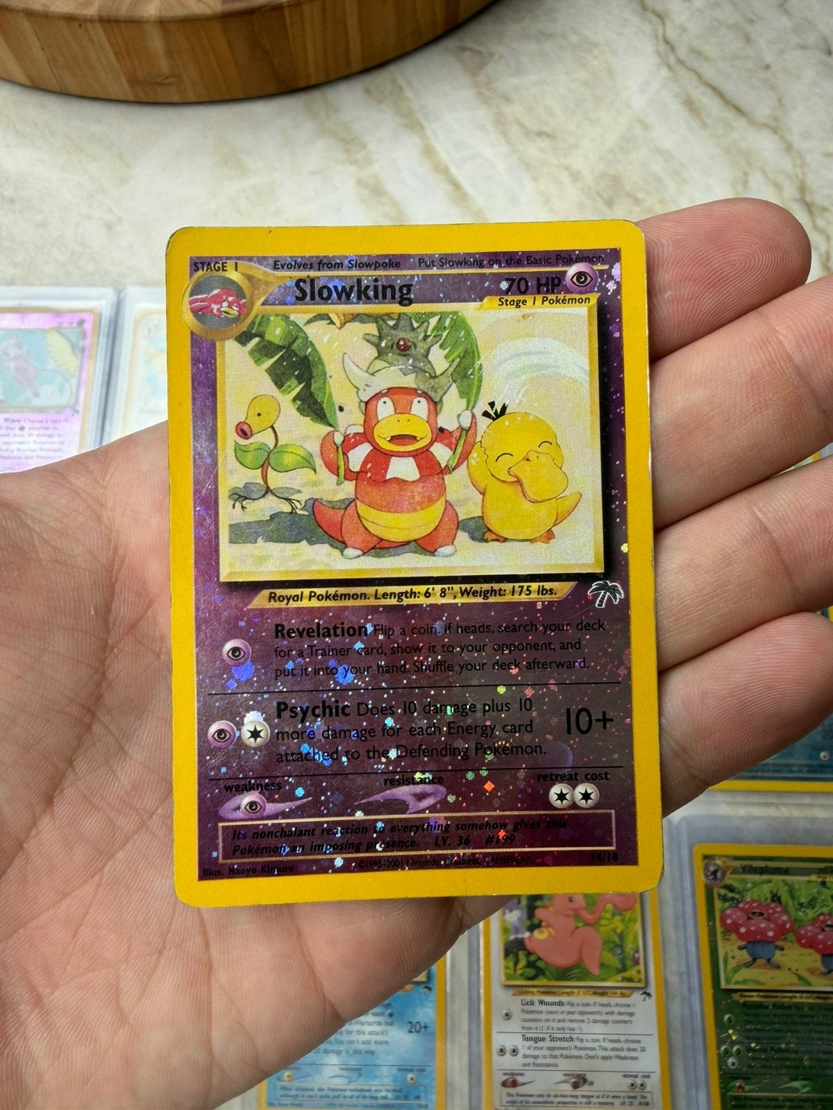 Pokemon Slowking 14 Southern Island, Ophalen of Verzenden, Gebruikt, Losse kaart, Foil