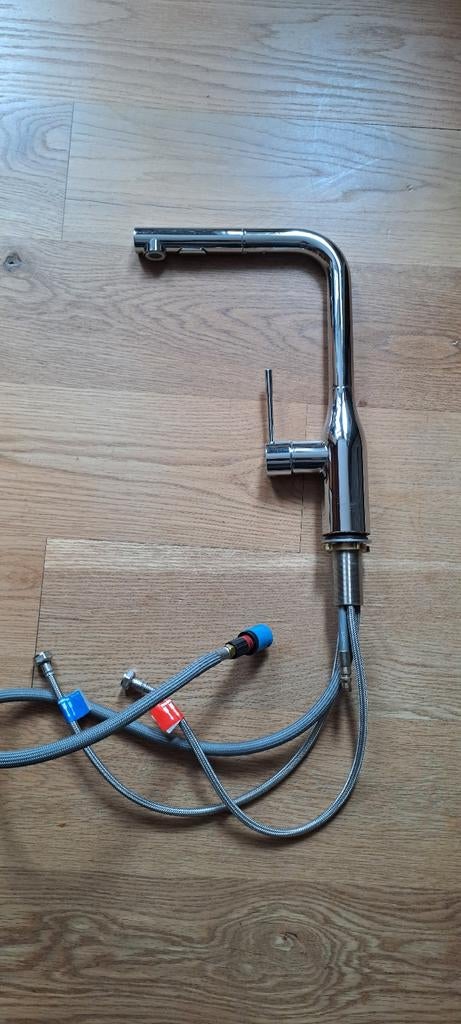 Grohe minte keukenkraan met uittrekbare uitloop, Ophalen of Verzenden, Zo goed als nieuw, Chroom, Kraan