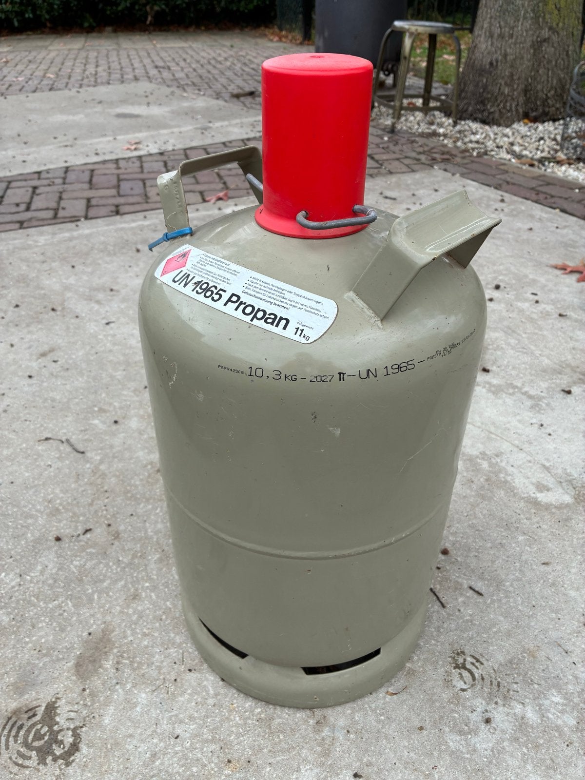 Gasfles eigendom 11 kg propaan, volledig gevuld, Tuin en Terras, Ophalen, Zo goed als nieuw