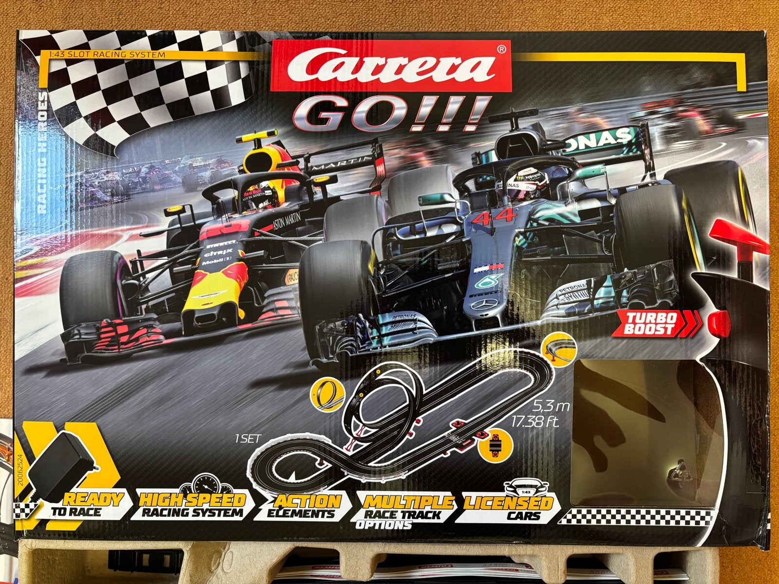 Carrera GO!!! Racebaan Set - Racing Heroes, Racebaan, Carrera, Nieuw, Ophalen of Verzenden