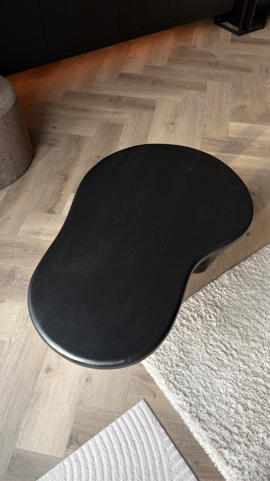 Salontafel James zwart – 90x60x37 cm, Huis en Inrichting, Ophalen, Zo goed als nieuw, Rechthoekig, 50 tot 100 cm
